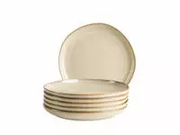 M&Auml;SER Dessertteller "Cordelia, Teller Set aus Steinzeug" Geschirr-Set