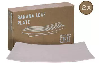 CreaTable Streat Banana Leaf Geschirrset 2-teilig, Steinzeug (33971)