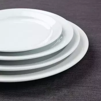 Olympia Athena Hotelware runder Teller mit schmalem Rand 20,5cm (12 Stück)