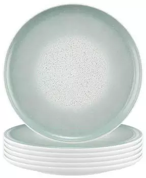 Seltmann Weiden Weiden Sento Home Fr&uuml;hst&uuml;cksteller &oslash; 21,4 cm 6er Set Aura mint