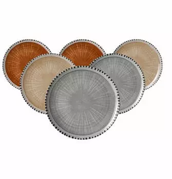 Ritzenhoff & Breker Natura Speiseteller &oslash; 26 cm 6er Set - Mix