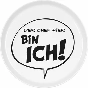 K&ouml;nitz Teller Coup "Asterix - Der Chef hier bin ich", Porzellan, 20cm (11 4 20A 2793)