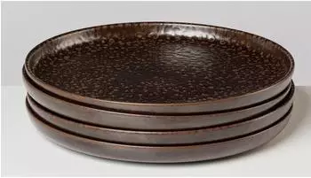 Gipfelst&uuml;ck Glockenklang Speiseteller-Set, Steinzeug, 4-teilig