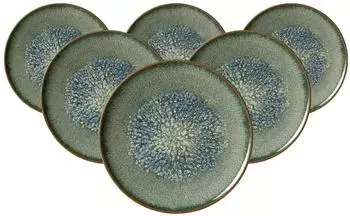Ritzenhoff & Breker Dessertteller / Fr&uuml;hst&uuml;cksteller 20,5cm 6er Set Verde gr&uuml;n