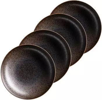 M&auml;ser Powerful Pastateller-Set, Porzellan, braun, 4-teilig (31866849-0)