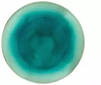 Costa Nova Riviera Dessertteller Steinzeug, azurblau, &Oslash; 21,6cm (NAP215AZ)