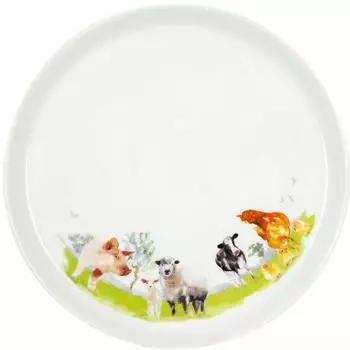 K&ouml;nitz Teller Coup "Farm Animals" Porzellan, bunt, 20cm (11 4 20A 2696)