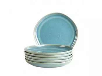 Mäser Cordelia Dessertteller-Set 6-teilig, Steinzeug, grün (935469)