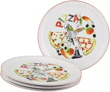 CreaTable Milano Luigi Pizzateller 4-tlg., Porzellan (24441)