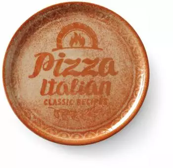 Hendi Pizzateller Recipe Collection rot, Porzellan, ⌀310mm (768778)