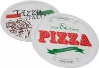 2er Set Pizza Teller - 31,5 Cm - Pizzateller Speiseteller Porzellan Geschirr