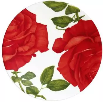 Taitù Red Rose Frühstücksteller Porzellan Ø 21,5 cm (12-11-1)