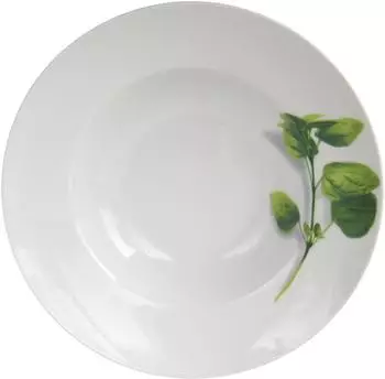 CreaTable Basilikum Pastateller-Set, Porzellan, 4-tlg. (23436)