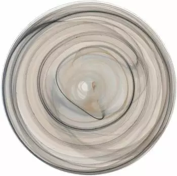 Leonardo Alabastro Teller, Alabasterglas, beige/schwarz, Ø 25cm (026791)