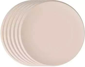 Villeroy & Boch NewMoon Platzteller beige, Porzellan, &oslash; 29cm, 6er Set