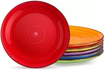LuxusKollektion BONITA Speiseteller-Set 6 Personen, Steingut, &Oslash; 27cm