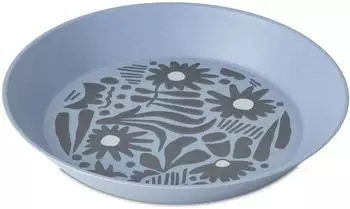 Koziol Blomster Plate 240mm Bloom tiefer Teller, nature flower blue (8179716)