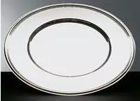 APS Platzteller Edelstahl, &Oslash; 33 cm, mit Fadendekor