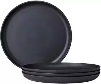 Mepal Silueta Frühstücksteller ø 23cm, 4er Set, Nordic Black (105931241100)