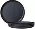 Mepal Silueta Frühstücksteller ø 23cm, 4er Set, Nordic Black (105931241100)