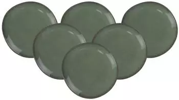 Villeroy & Boch Lave Frühstücksteller ø 23 cm, grün, 6er Set (51406043-0)