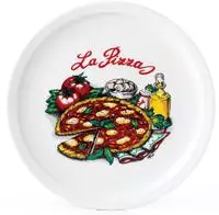 van Well Pizzateller "Napoli" Teller Set, Porzellan, sp&uuml;lmaschinen- und