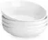 LuxusKollektion Tiefe Pastateller 4er-Set, Porzellan, cremeweiß, 1250ml