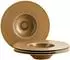 Mäser Grumpy Teller-Set, gold, Keramik, 4-teilig (935301)