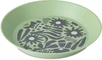 Koziol Blomster Plate Bloom tiefer Teller 24cm, nature leaf green (8179703)