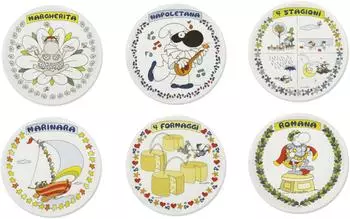 Excelsa Mordillo Set of 6 Pizza Plates &Oslash;30.5 cm