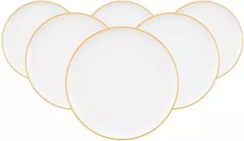 Seltmann Weiden Sento Home Pure Lines Frühstücksteller Mango Orange ø 21,4cm 6er-Set