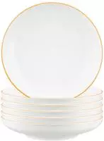 SUPPENTELLER Sento Home Pure Lines Mango Orange &oslash; 21,3 cm 6er Set