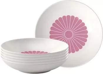 Villeroy & Boch Fleur Couleur Pastaschale cassis &oslash; 24cm, 6er-Set
