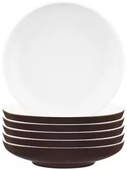 Seltmann Weiden Sento Home Pure Colors Suppenteller ø 21,3 cm 6er Set - Chocolate Brown