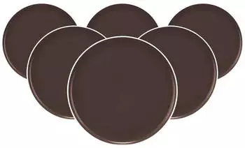 Seltmann Weiden Sento Home Pure Colors Speiseteller ø 27,6 cm 6er Set - Chocolate Brown