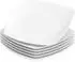 LuxusKollektion Julia Speiseteller-Set weiß, Porzellan, 6-teilig, 24,8cm