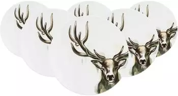 Seltmann Weiden Life Nature Hirsch Speiseteller wei&szlig;-braun &oslash;28cm, 6er Set (800002127397)