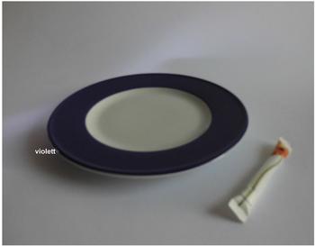 Dibbern Solid Color violett Frühstücksteller 21 cm
