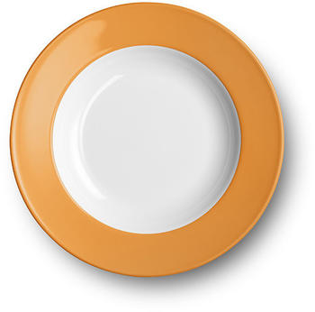 Dibbern Solid Color orange Suppenteller 23 cm tief