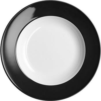 Dibbern Solid Color schwarz Suppenteller 23 cm tief