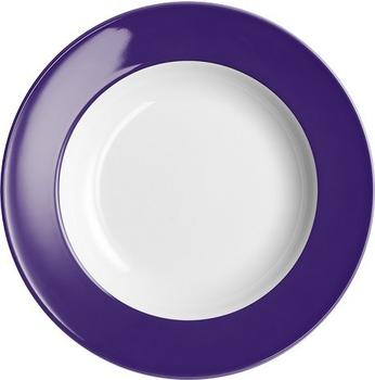 Dibbern Solid Color violett Suppenteller 23 cm tief