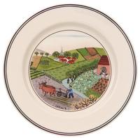 Villeroy & Boch Design Naif Brotteller / Dessertteller Feldarbeit