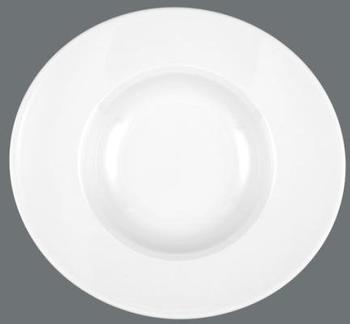 Seltmann Weiden Mandarin Teller tief oval 25 cm weiß