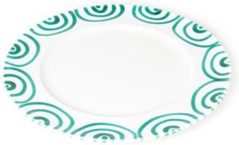 Gmundner Speiseteller gourmet 29 cm grüngeflammt
