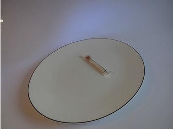 Dibbern Platte OvalFischteller 32 cm Simplicity grau