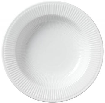 Royal Copenhagen Weiß Gerippt tiefer Teller 1 (30 cm)