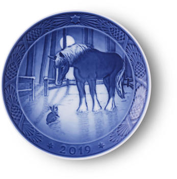 Royal Copenhagen Weihnachtsteller 2019 Pferd in der Wintersonne (18 cm)