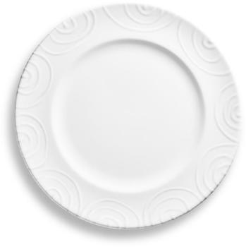 Gmundner Keramik Weißgeflammt Speiseteller Gourmet (27 cm)