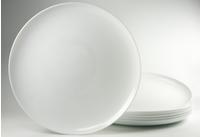 Luminarc Pizzateller "Essteller" Teller Set f&uuml;r 6 Personen, wei&szlig;, Glas