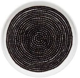 Marimekko Räsymatto Teller (13,5 cm) schwarz-weiß